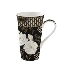 Coffret Cadeau|Petit Dejeuner>Easy Life 1 mug geant en porcelaine ART DECO & FLOWERS
