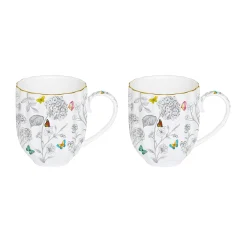 Nature|Petit Dejeuner>Easy Life 2 MugsFLEURS ET PAPILLONS