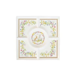Services De Table En Porcelaine|Happy Easter>Easy Life Assiette à apéritif compartimentée HAPPY EASTER