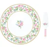 Romantique|Services De Table En Porcelaine​>Easy Life Assiette à gâteau Ø 32 cm avec pelle GARDEN JOY