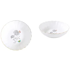 Nature|Services De Table En Porcelaine​>Easy Life Assiette creuseFLEURS ET PAPILLONS