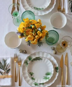 Ethnique|Services De Table En Porcelaine​>Easy Life Assiette de Ø 19 cm EXOTIQUE