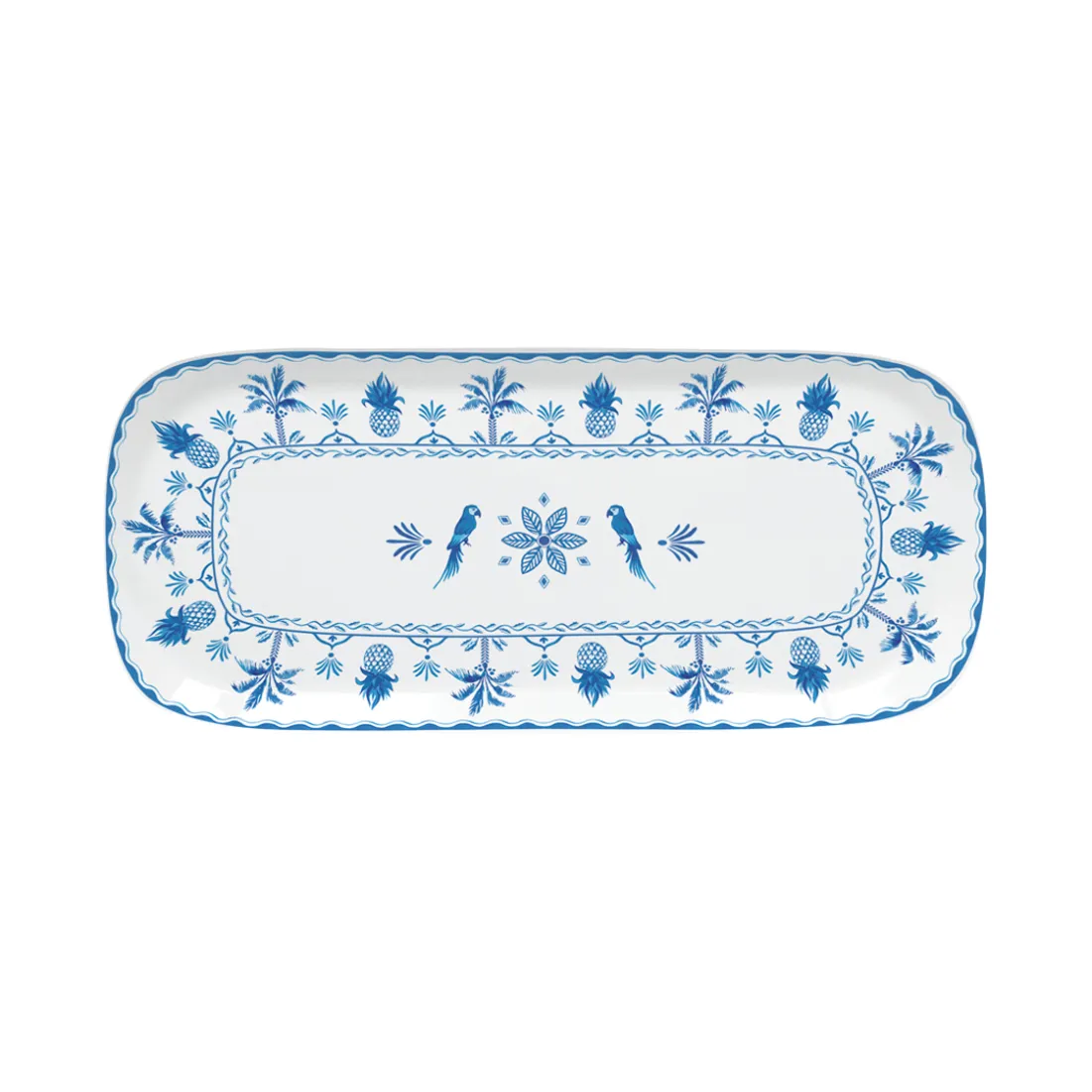 Services De Table En Porcelaine|Exotic Vibes>Easy Life Assiette de service bleue EXOTIC VIBES