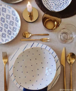 Moderne|Services De Table En Porcelaine​>Easy Life Assiette àdessert en porcelaine Ø 21 cm ELEGANCE – VersA