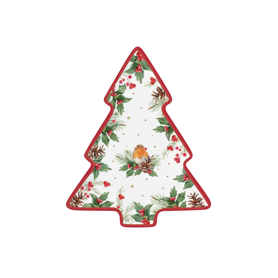 Noël|Services De Table En Porcelaine>Easy Life Assiette en forme d’arbre CHRISTMAS BERRIES