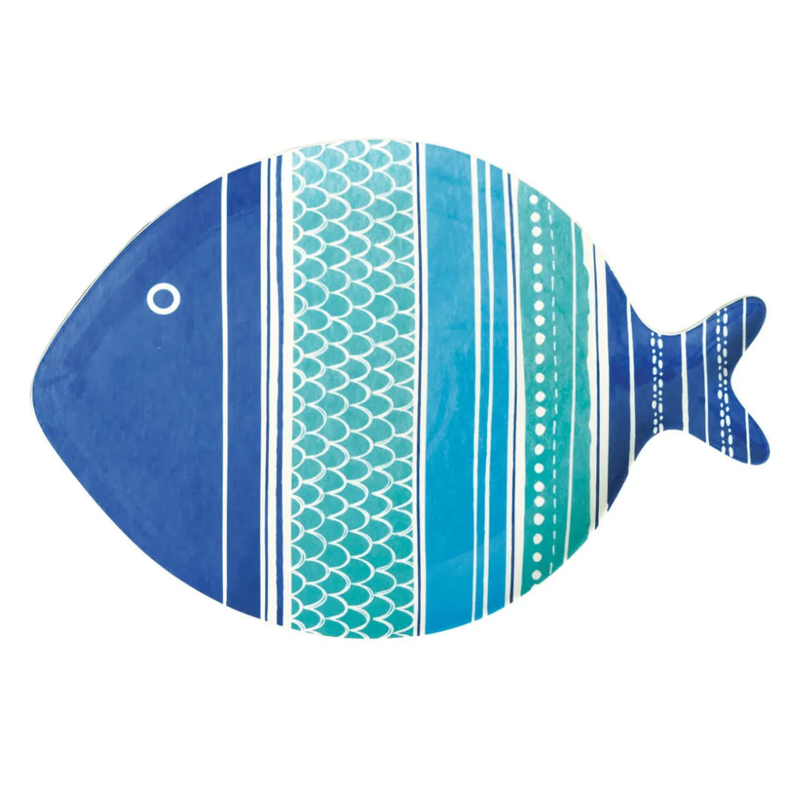 Services De Table En Porcelaine|Sea Friends>Easy Life Assiette en porcelaine de 31×21,5cm SEA FRIENDS – versColor 3