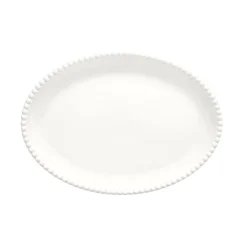 Moderne|Services De Table En Porcelaine​>Easy Life Assiette ovale 32,5×23 cm Tiffany WHITE