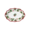 Noël|Services De Table En Porcelaine​>Easy Life Assiette ovale gui CHRISTMAS BERRIES