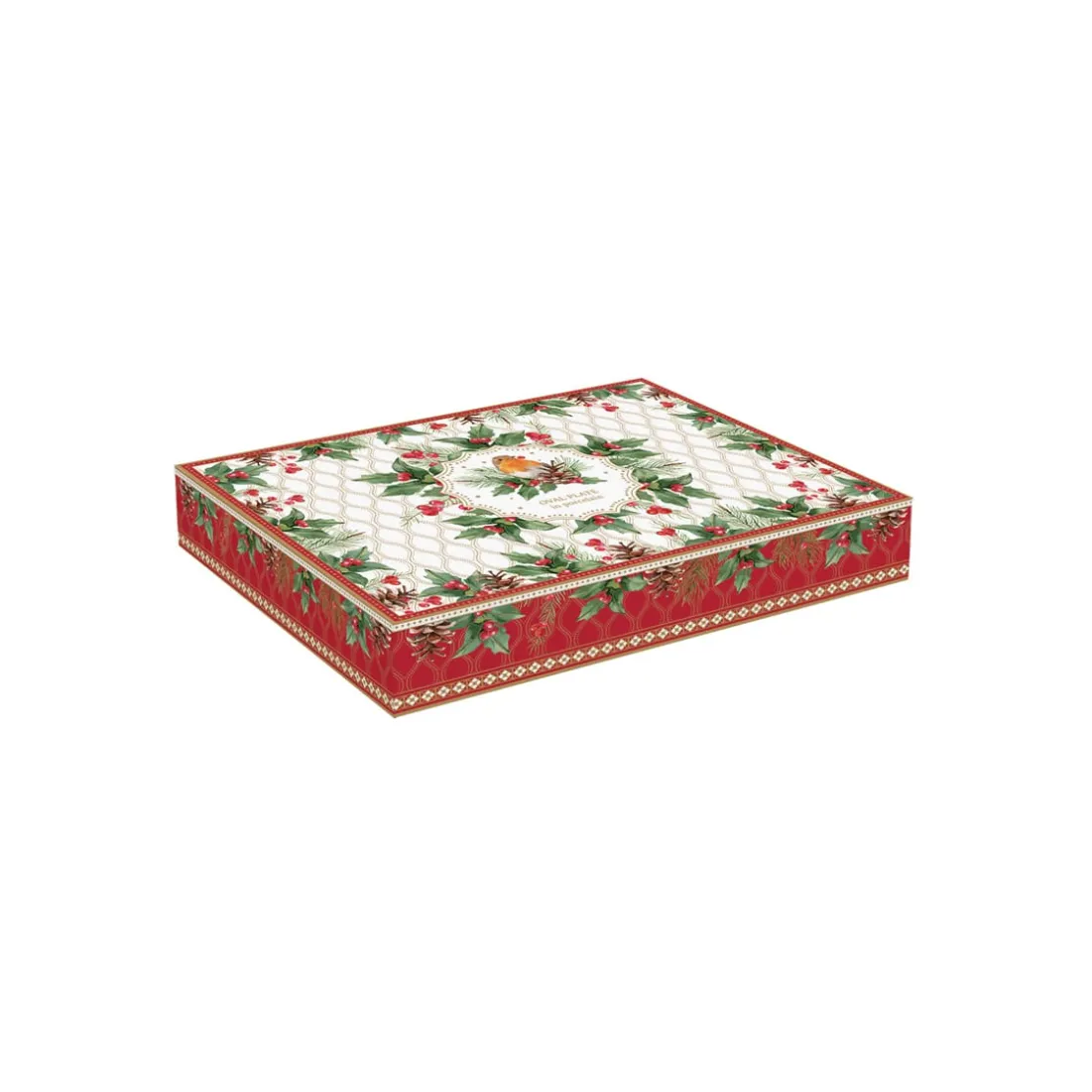 Noël|Services De Table En Porcelaine>Easy Life Assiette ovale gui CHRISTMAS BERRIES