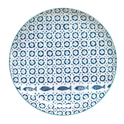Maritime|Services De Table En Porcelaine​>Easy Life Assiette Plate SEA SHORE