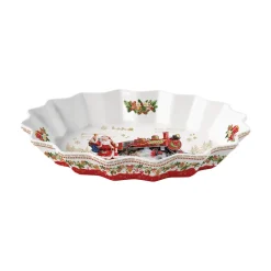 Noël|Services De Table En Porcelaine​>Easy Life Assiiete ovale CHRISTMAS MEMORIES