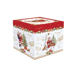 Noël|Cuisine>Easy Life Bol à biscuits en forme de boule de Noël en porcelaine, dimensions Ø 18×23 cm CHRISTMAS MEMORIES