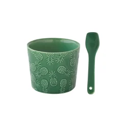 Nature|Services De Table En Porcelaine​>Easy Life Bol à glace avec cuillère- VersPineapple