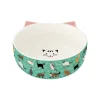 Gamelle Pour Animaux En Porcelaine|Pet Lovers>Easy Life Bol avec pieds antidérapants CATS FAMILY
