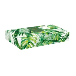 Moderne|Services De Table En Porcelaine​>Easy Life Bol en forme de feuille en porcelaine 26×11,5 cm TROPICAL LEAVES GREEN