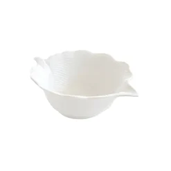Moderne|Services De Table En Porcelaine>Easy Life Bol en porcelaine 21×16 cm en forme de feuille LEAVES WHITE