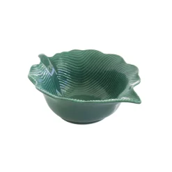Moderne|Services De Table En Porcelaine>Easy Life Bol en porcelaine 21×16 cm en forme de feuille TROPICAL LEAVES GREEN