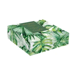 Moderne|Services De Table En Porcelaine​>Easy Life Bol en porcelaine 21×16 cm en forme de feuille TROPICAL LEAVES GREEN
