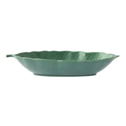 Moderne|Services De Table En Porcelaine>Easy Life Bol feuille en porcelaine 30×13 cm TROPICAL LEAVES GREEN