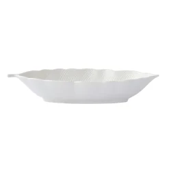 Moderne|Services De Table En Porcelaine>Easy Life Bol feuille en porcelaine 30×13 cm LEAVES WHITE