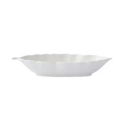 Moderne|Services De Table En Porcelaine>Easy Life Bol feuille en porcelaine 26×11,5 cm LEAVES WHITE