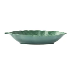 Moderne|Services De Table En Porcelaine>Easy Life Bol feuille en porcelaine 30×13 cm TROPICAL LEAVES GREEN