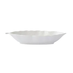 Moderne|Services De Table En Porcelaine>Easy Life Bol feuille en porcelaine 30×13 cm LEAVES WHITE