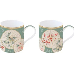 Ethnique|Petit Dejeuner>Easy Life Coffret 2 mugs ORIENTAL DREAMS
