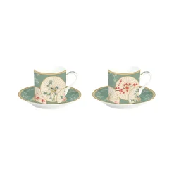 Ethnique|Petit Dejeuner>Easy Life Coffret 2 Tasses à café ORIENTAL DREAMS