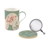Ethnique|Petit Dejeuner>Easy Life Coffret tisaniere en porcelaine avec filtre inox ORIENTAL DREAMS