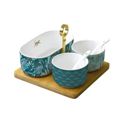 Coffret Cadeau|Services De Table En Porcelaine​>Easy Life Ensemble apéritif Atmosphere JUNGLE