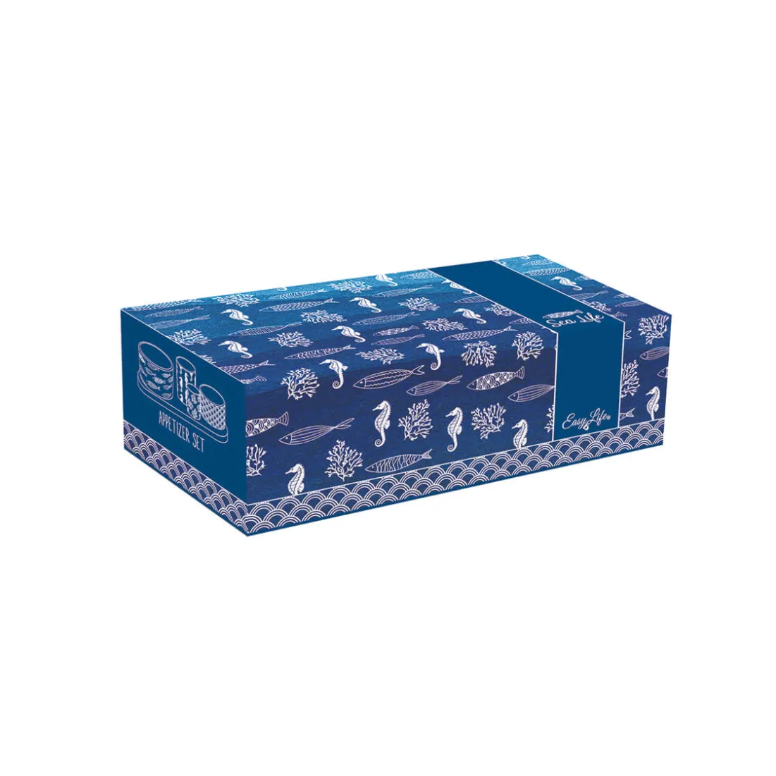 Services De Table En Porcelaine|Sea Life>Easy Life Ensemble apéritif avec 4 bols et plateau SEA LIFE