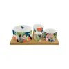 Coffret Cadeau|Services De Table En Porcelaine​>Easy Life Ensemble apéritif avec 4 bols TROPICAL VIBES