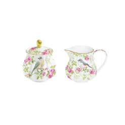 Romantique|Petit Dejeuner>Easy Life Ensemble avec pot à lait et sucrier SPRING TIME