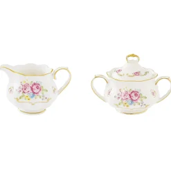 Romantique|Petit Dejeuner>Easy Life Ensemble cremier et sucrier en porcelaine 200 ml + 200 ml