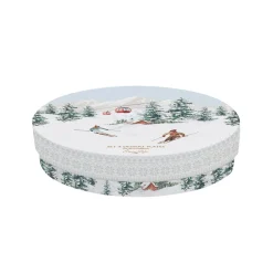 Noël|Services De Table En Porcelaine​>Easy Life Ensemble de 4 assiettes à dessert CHALET