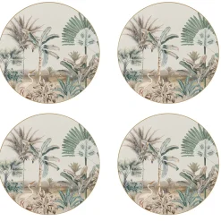 Nature|Services De Table En Porcelaine​>Easy Life Ensemble de 4 assiettes de 19 cm de diamètre en porcelaine dans une boîte cadeau NOSTALGIC HEAVEN