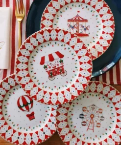 Noël|Services De Table En Porcelaine​>Easy Life Ensemble de 4 assiettes àdessert CHRISTMAS WONDERLAND