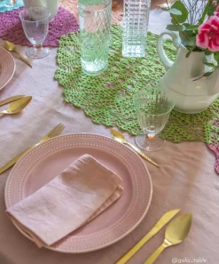 Moderne|Services De Table En Porcelaine​>Easy Life Ensemble de 6 assiettes en porcelaine de Ø 26,5 cm LIGHT PINK