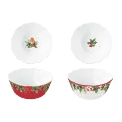Noël|Services De Table En Porcelaine>Easy Life Ensemble de 2 bols CHRISTMAS BERRIES