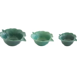 Moderne|Services De Table En Porcelaine​>Easy Life Ensemble de 3 bols en porcelaine en forme de feuille MADAGASCAR