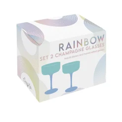 Services De Table En Porcelaine​|Rainbow>Easy Life Ensemble de 2 Champagne calices RAINBOW
