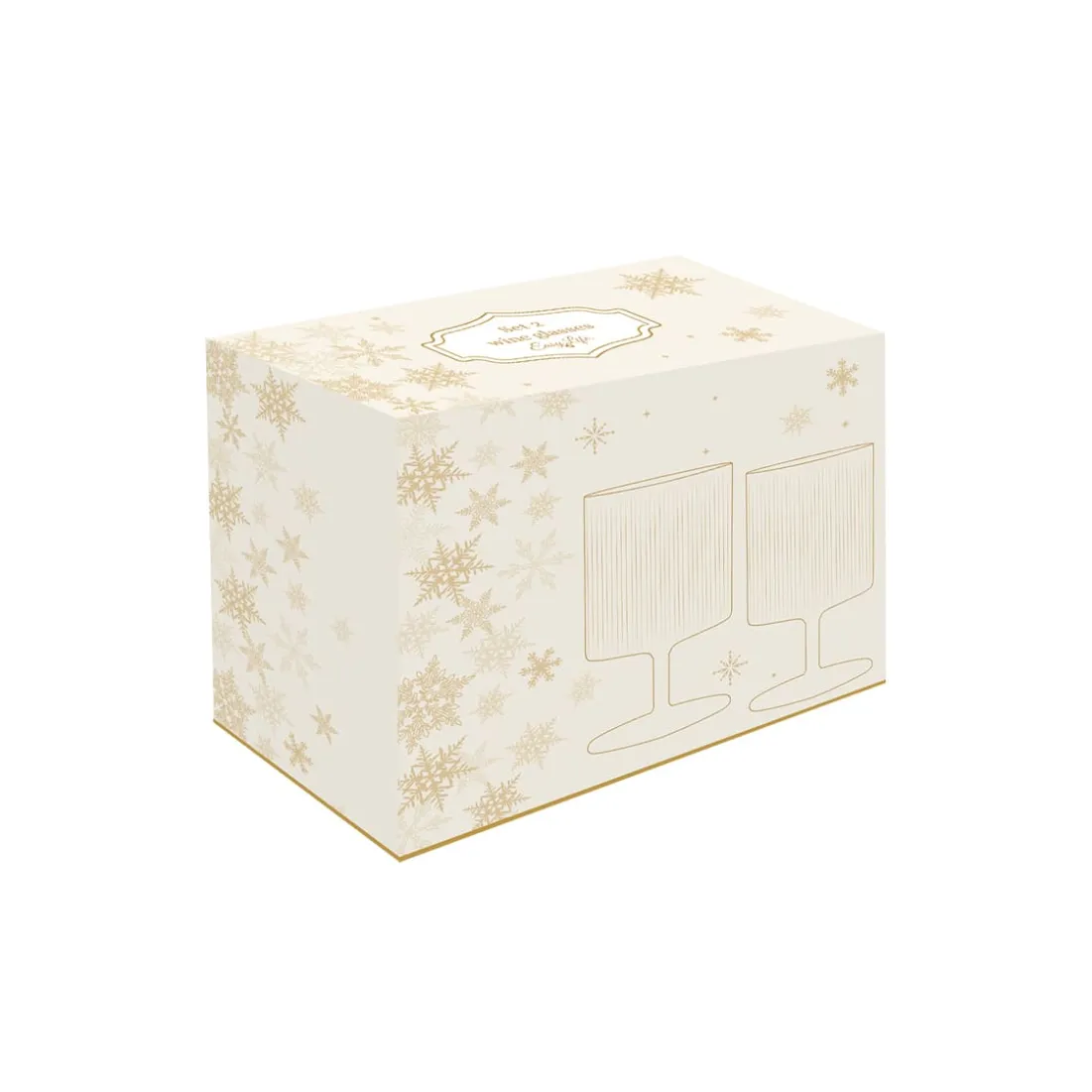 Services De Table En Porcelaine|Festive>Easy Life Ensemble de 2 gobelets avec fil d’or FESTIVE