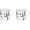 Noël|Petit Dejeuner>Easy Life Ensemble de 2 mugs CHALET