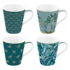 Coffret Cadeau|Petit Dejeuner>Easy Life Ensemble de 4 mugs de 300 ml COFFEE Mania JUNGLE