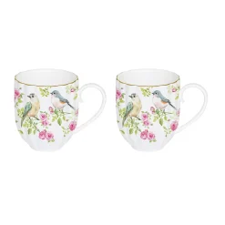 Romantique|Petit Dejeuner>Easy Life Ensemble de 2 mugs de 300 ml SPRING TIME