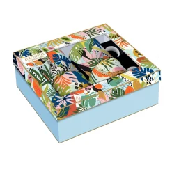 Coffret Cadeau|Petit Dejeuner>Easy Life Ensemble de 4 mugs de 300 ml TROPICAL VIBES