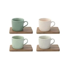 Quotidienne|Petit Dejeuner>Easy Life Ensemble de 4 petites tasses a expresso en porcellaine TAKE A BREAK ASS7