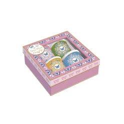 Romantique|Petit Dejeuner>Easy Life Ensemble de 4 petits verres à café SPRING PARADE