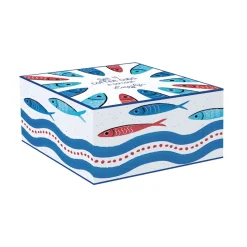 Maritime|Petit Dejeuner>Easy Life Ensemble de 4 petits verres à café SARDINE’S PARTY